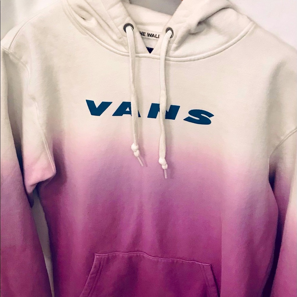 Vans White and Purple and Gray Hoodie